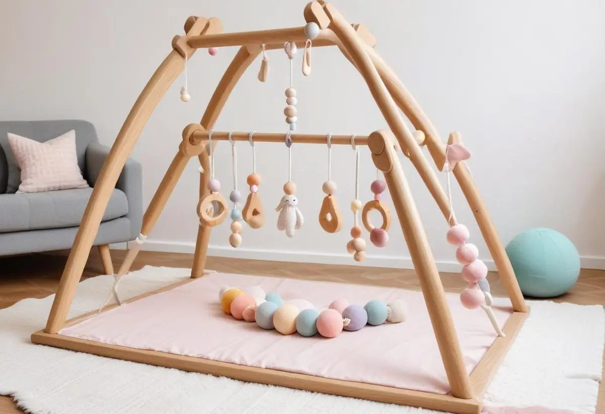 Skapa din egen charmiga diy babygym hemma! illustration