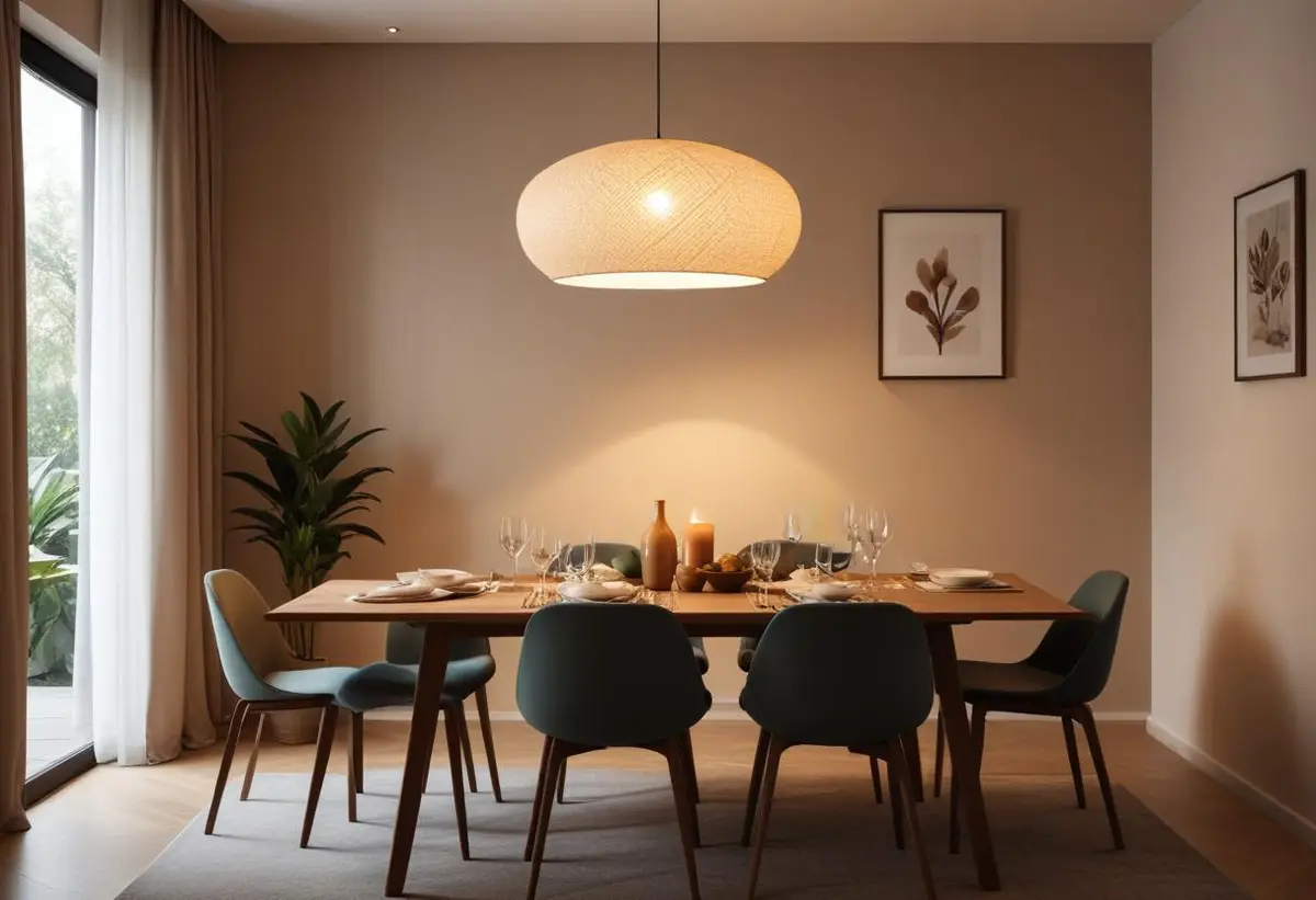 Höjd lampa över matbord – så gör du rätt! illustration