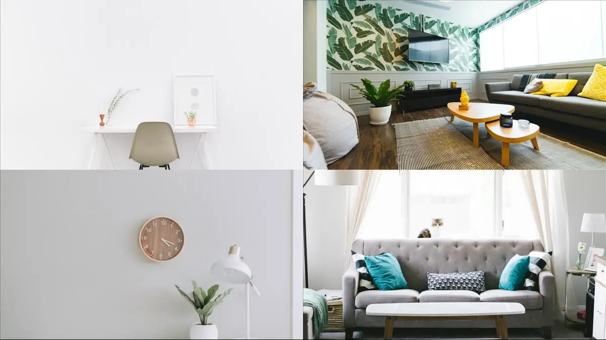 Inspiration till din vardagsrumstapet illustration