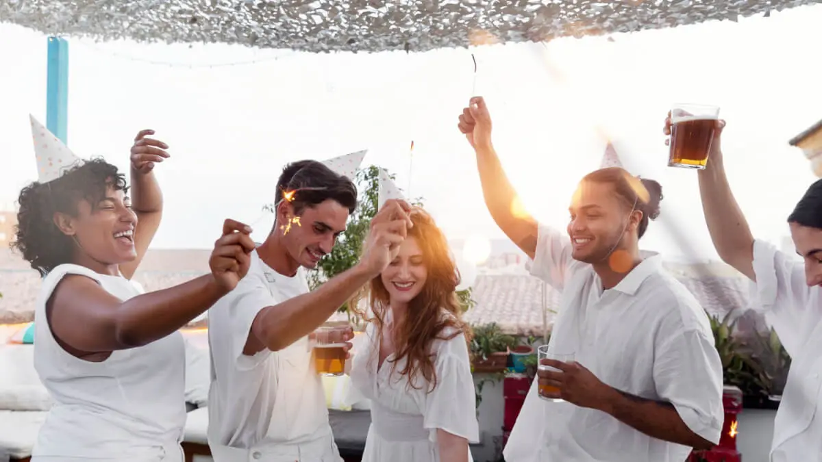 White party kläder och tillbehör illustration